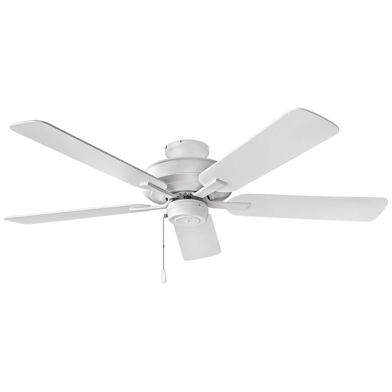 Image 3 52" Hinkley Metro 5-Blade White Finish Ceiling Fan with Pull Chain more views