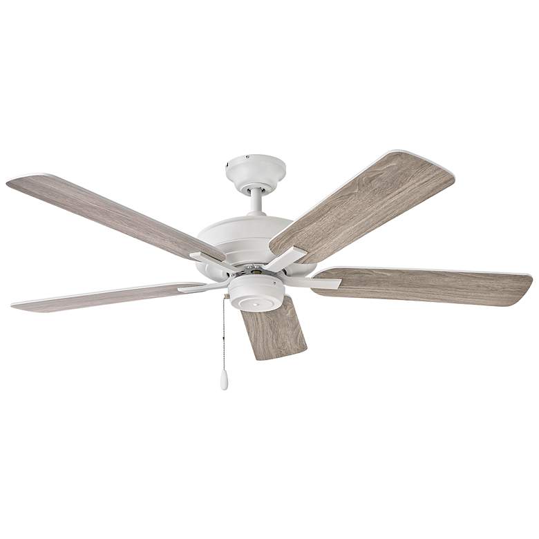 Image 4 52" Hinkley Metro 5-Blade White Finish Ceiling Fan with Pull Chain more views