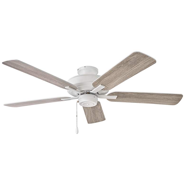 Image 6 52" Hinkley Metro 5-Blade White Finish Ceiling Fan with Pull Chain more views