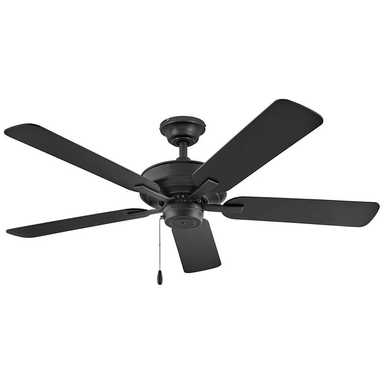 Image 4 52" Hinkley Metro Black and Walnut 5-Blade Ceiling Fan with Pull Chain more views