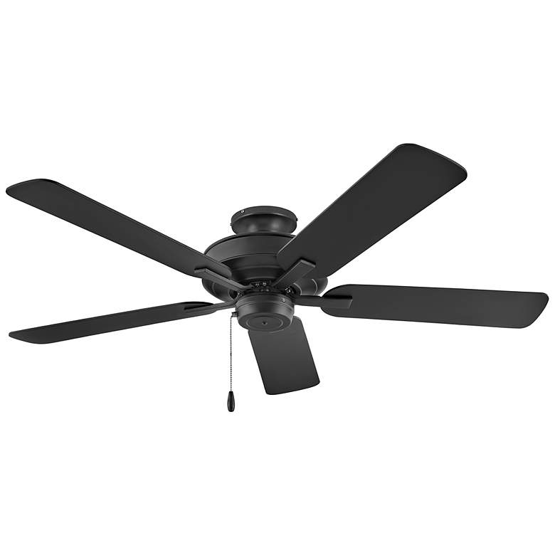 Image 6 52" Hinkley Metro Black and Walnut 5-Blade Ceiling Fan with Pull Chain more views