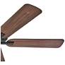 52" Hinkley Metro Black and Walnut 5-Blade Ceiling Fan with Pull Chain