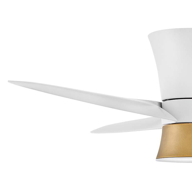 Image 5 52" Hinkley Neo Matte White Wet Rated LED Hugger Smart Ceiling Fan more views