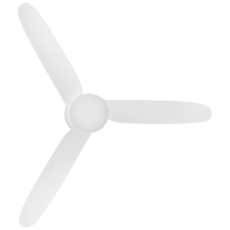 Image 6 52 inch Hinkley Neo Matte White Wet Rated LED Hugger Smart Ceiling Fan more views