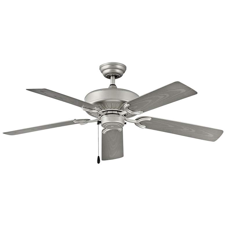 Image 1 52" Hinkley Oasis Brushed Nickel 5-Blade Pull Chain Ceiling Fan