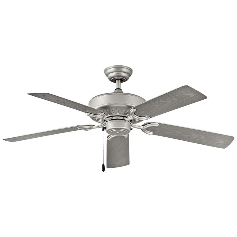 Image 1 52 inch Hinkley Oasis Brushed Nickel 5-Blade Pull Chain Ceiling Fan