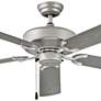 2_52" Hinkley Oasis Brushed Nickel 5-Blade Pull Chain Ceiling Fan more views