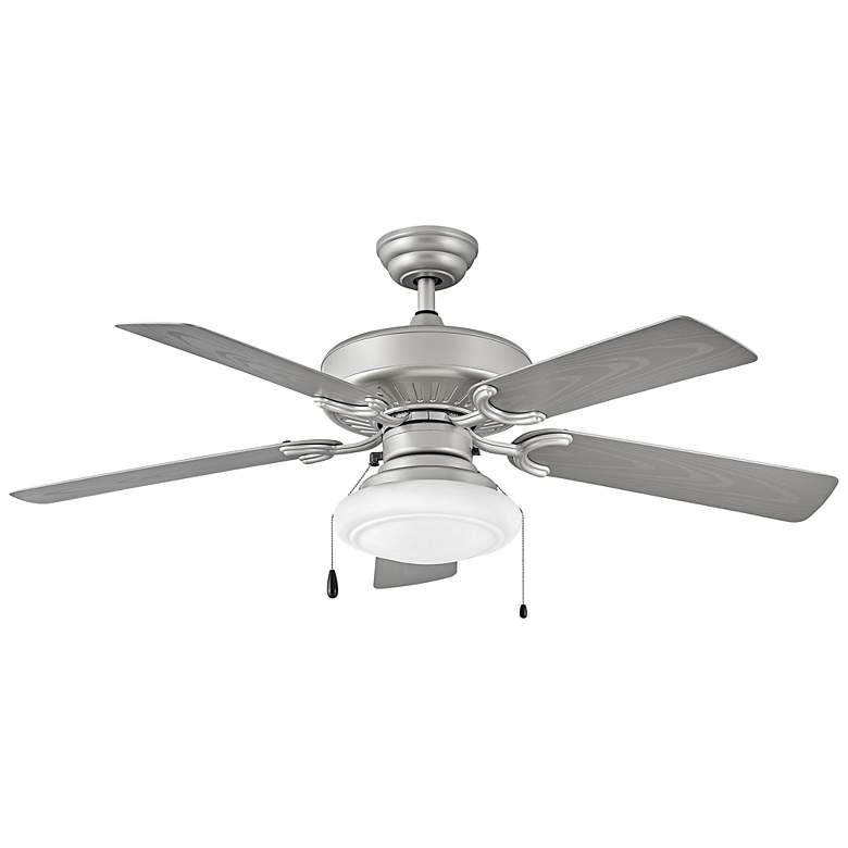 Image 3 52" Hinkley Oasis Brushed Nickel 5-Blade Pull Chain Ceiling Fan more views