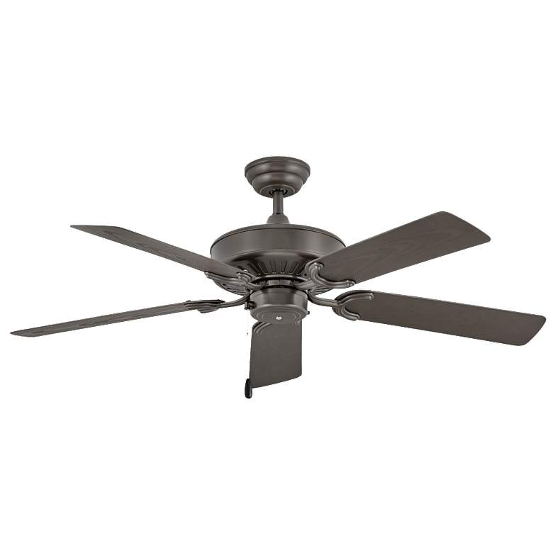 Image 1 52 inch Hinkley Oasis Graphite 5-Blade Pull Chain Ceiling Fan