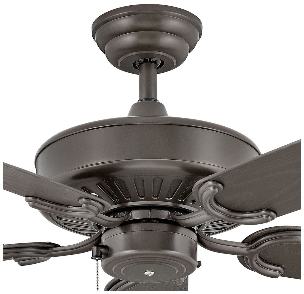 52" Hinkley Oasis Graphite 5-Blade Pull Chain Ceiling Fan