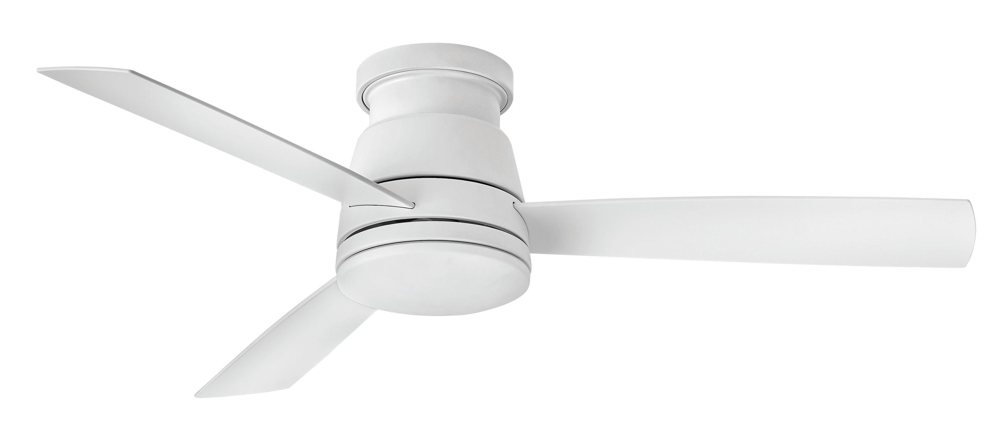 Image 3 52" Hinkley Trey Matte White Wet Rated LED Hugger Ceiling Fan more views