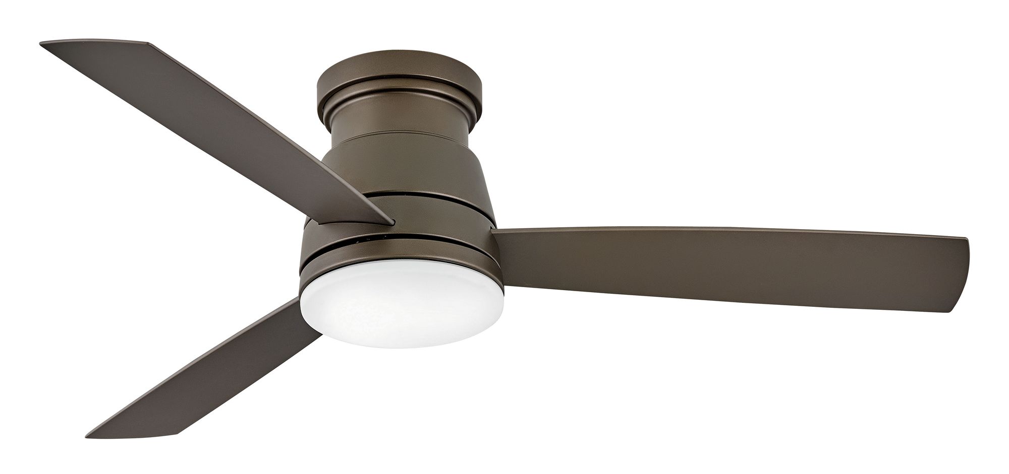 Image 3 52" Hinkley Trey Metallic Matte Bronze Wet LED Hugger Ceiling Fan more views