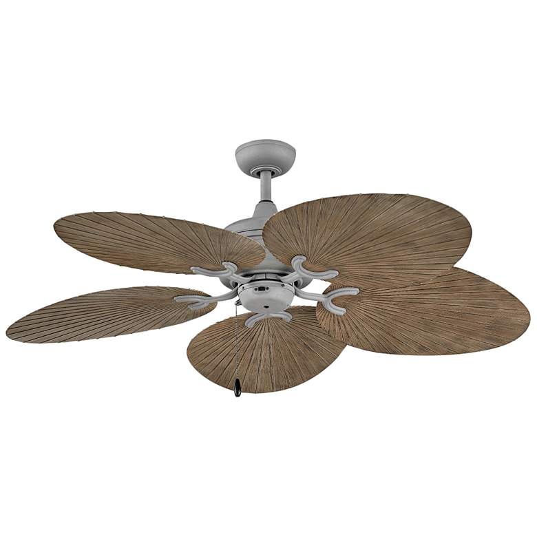 Image 1 52" Hinkley Tropic Air Graphite Wet Rated Pull Chain Ceiling Fan
