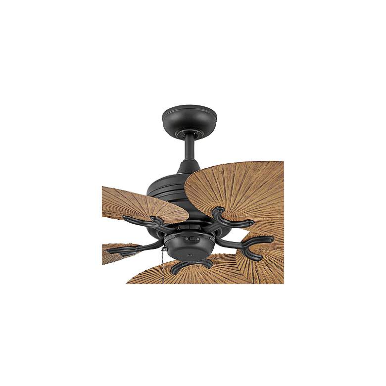 Image 2 52" Hinkley Tropic Air Matte Black Wet Rated Pull Chain Ceiling Fan more views