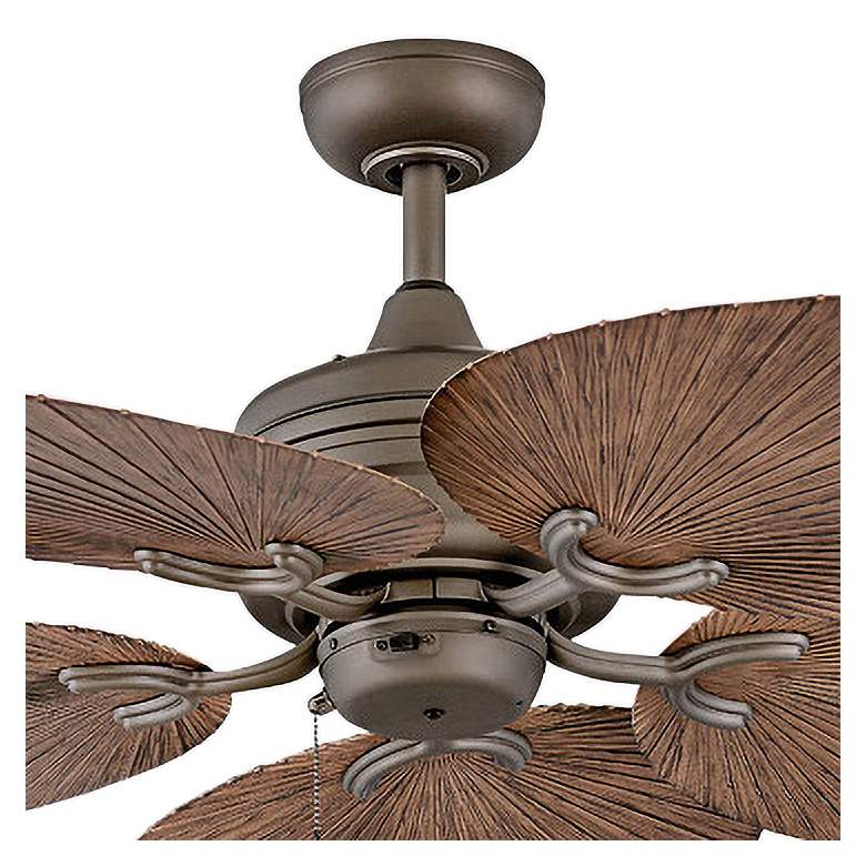 Image 2 52 inch Hinkley Tropic Air Matte Bronze Wet Rated Pull Chain Ceiling Fan more views