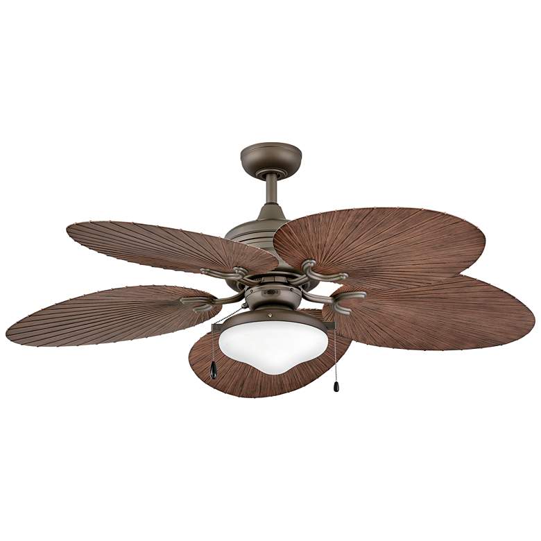 Image 3 52" Hinkley Tropic Air Matte Bronze Wet Rated Pull Chain Ceiling Fan more views