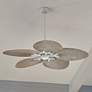 Thumbnail2 of 52" Hinkley Tropic Air Matte White Wet Rated Pull Chain Ceiling Fan