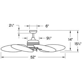 Image5 of 52" Hinkley Tropic Air Matte White Wet Rated Pull Chain Ceiling Fan more views