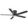 52" Hinkley Vail Flush Black LED Wet Hugger Smart Ceiling Fan