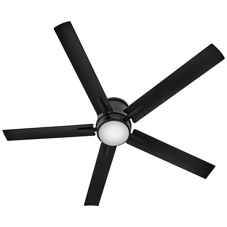 Image 3 52" Hinkley Vail Flush Black LED Wet Hugger Smart Ceiling Fan more views