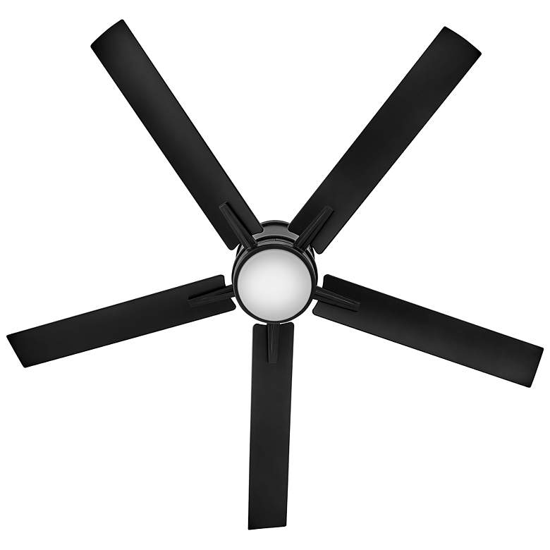 Image 4 52" Hinkley Vail Flush Black LED Wet Hugger Smart Ceiling Fan more views