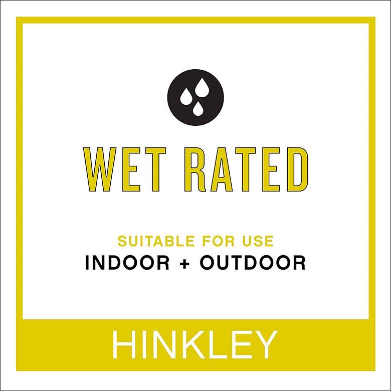 Image 7 52" Hinkley Vail Flush Black LED Wet Hugger Smart Ceiling Fan more views