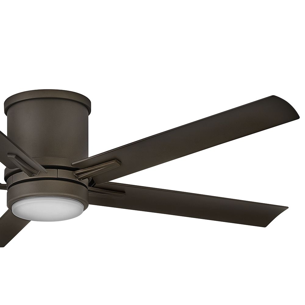 52" Hinkley Vail Flush Bronze LED Wet Hugger Smart Ceiling Fan