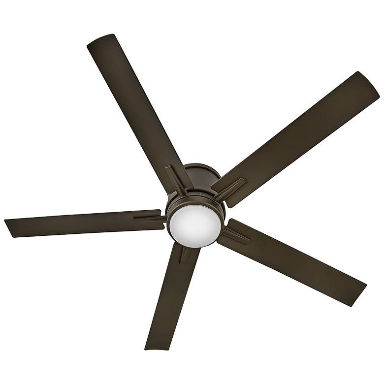 Image 3 52" Hinkley Vail Flush Bronze LED Wet Hugger Smart Ceiling Fan more views