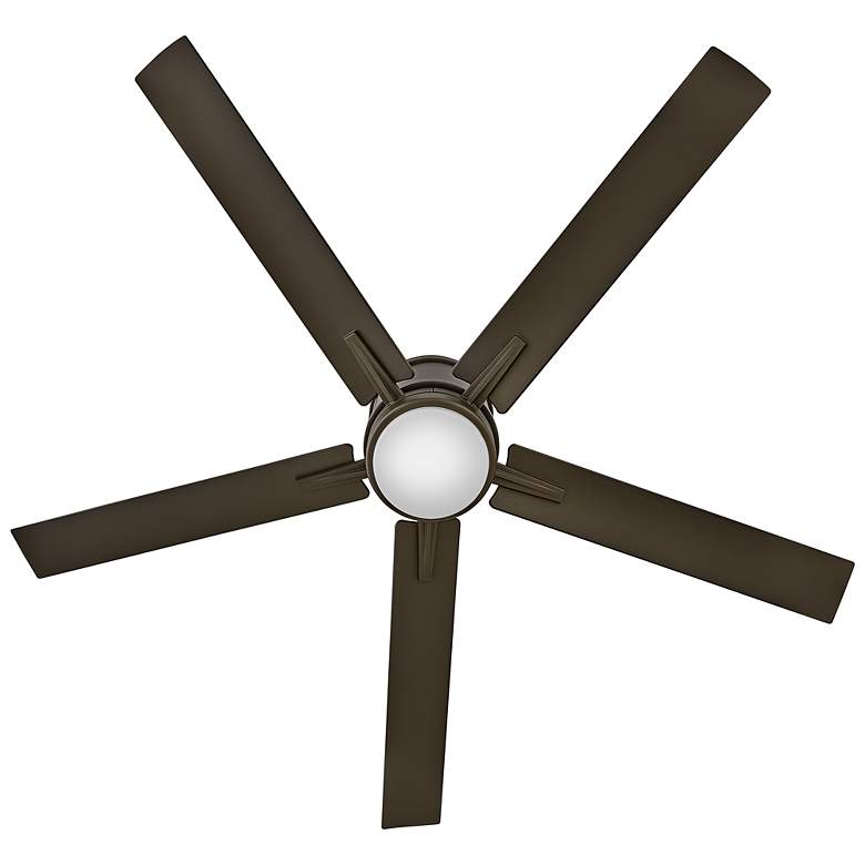 Image 4 52" Hinkley Vail Flush Bronze LED Wet Hugger Smart Ceiling Fan more views
