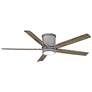 Thumbnail1 of 52" Hinkley Vail Flush Graphite LED Wet Hugger Smart Ceiling Fan