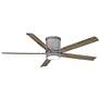 52" Hinkley Vail Flush Graphite LED Wet Hugger Smart Ceiling Fan