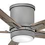 52" Hinkley Vail Flush Graphite LED Wet Hugger Smart Ceiling Fan