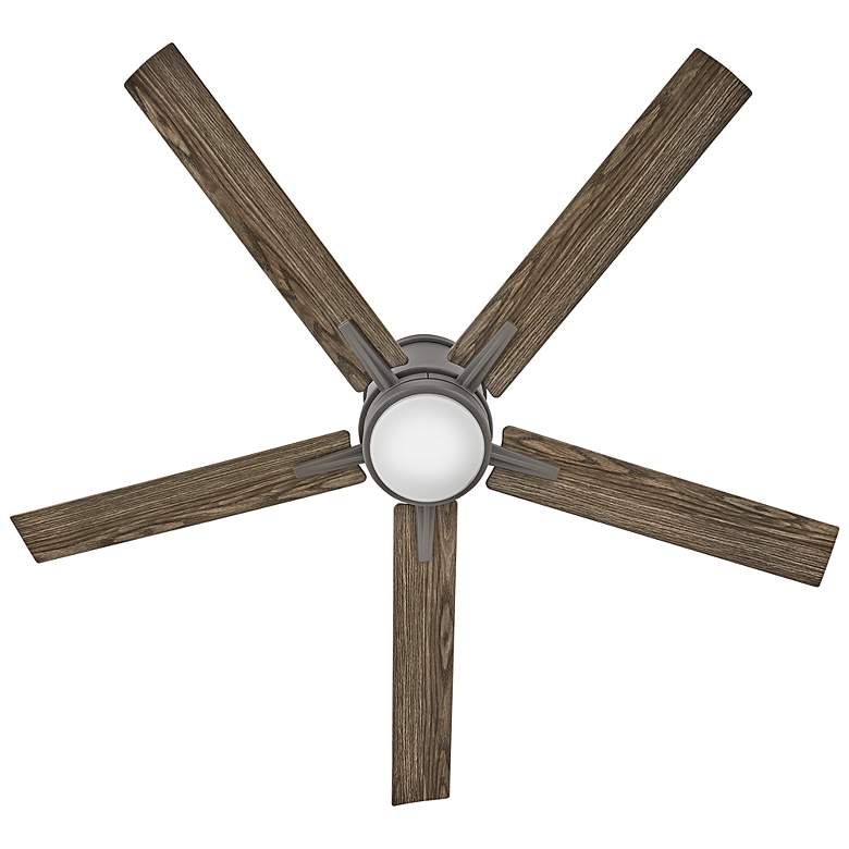 Image 3 52 inch Hinkley Vail Flush Graphite LED Wet Hugger Smart Ceiling Fan more views
