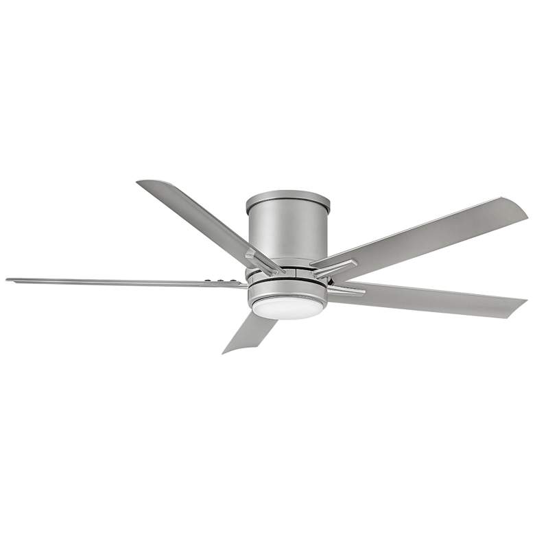 Image 1 52 inch Hinkley Vail Flush Nickel Wet Hugger Smart Ceiling Fan with Remote