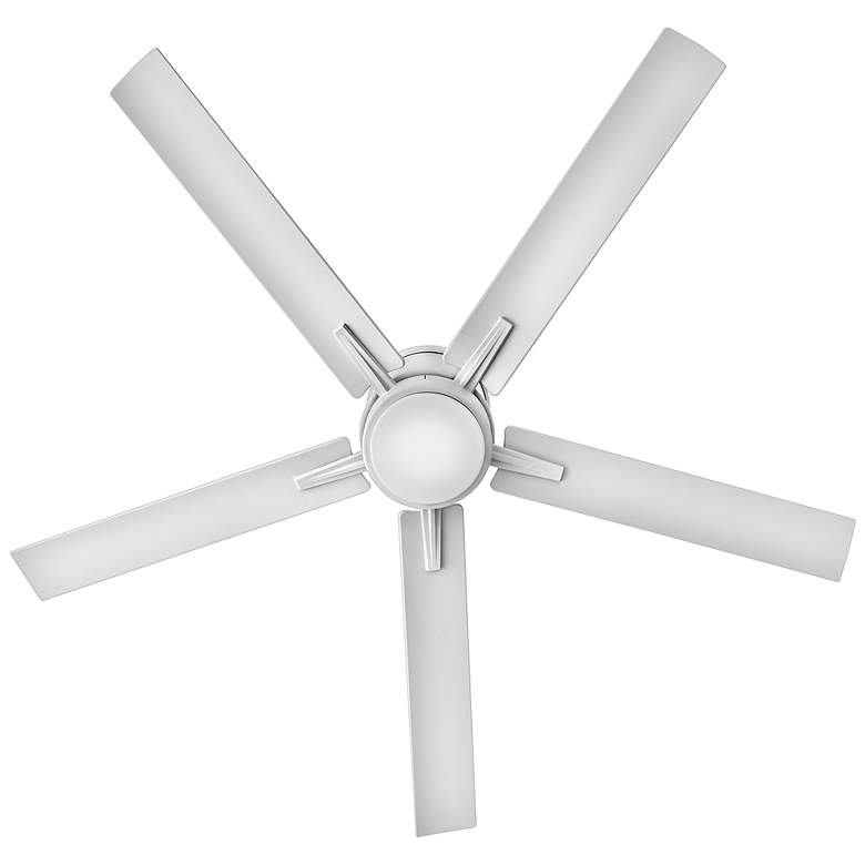 Image 4 52" Hinkley Vail Flush White LED Wet Hugger Smart Ceiling Fan more views