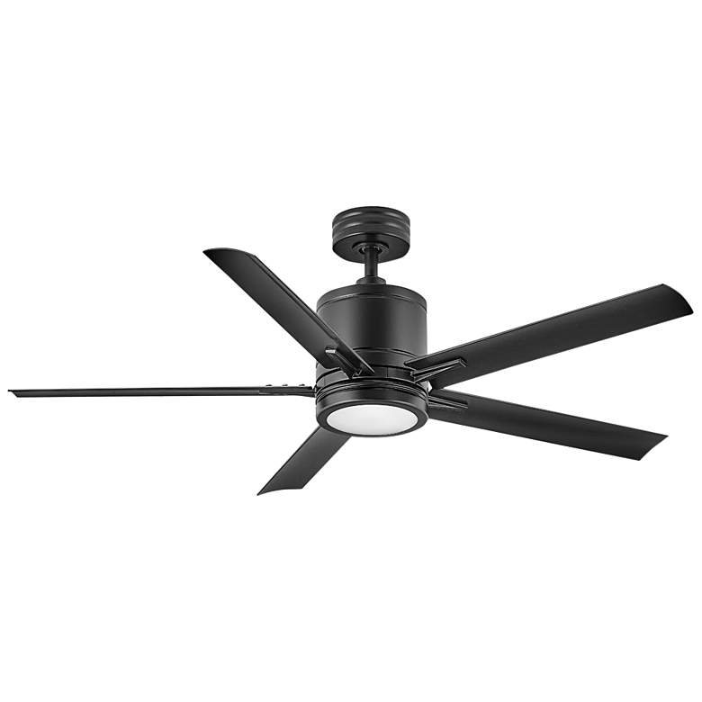 Image 2 52" Hinkley Vail Matte Black Smart LED Outdoor Ceiling Fan