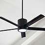 52" Hinkley Vail Matte Black Smart LED Outdoor Ceiling Fan