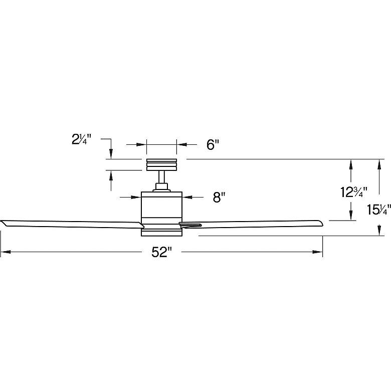 Image 6 52" Hinkley Vail Matte Black Smart LED Outdoor Ceiling Fan more views