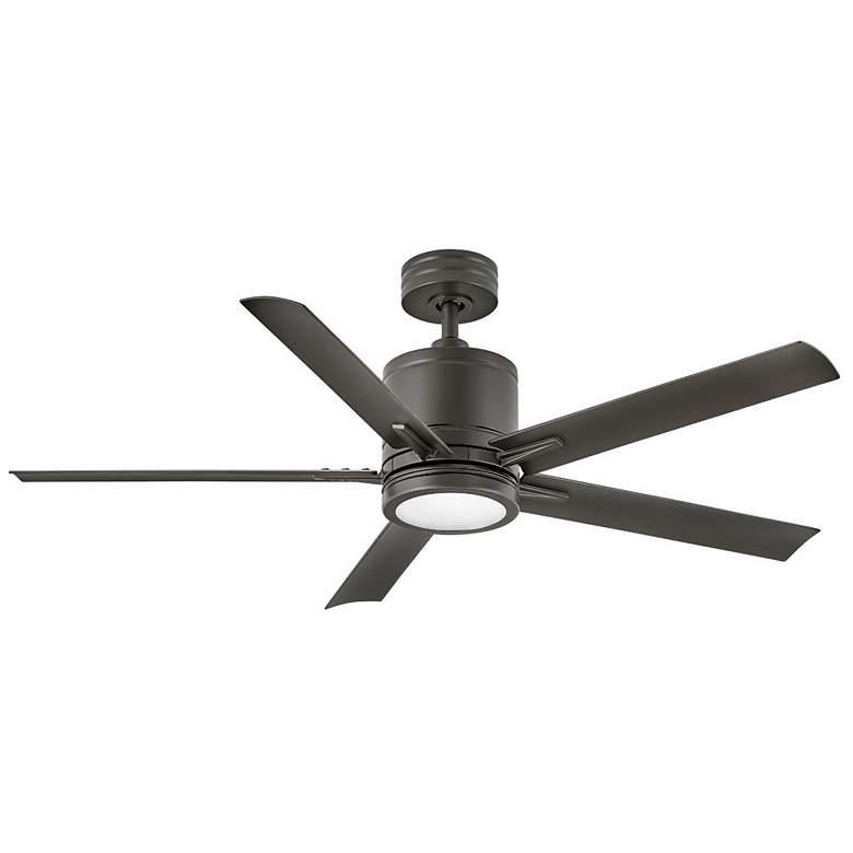 Image 1 52 inch Hinkley Vail Metallic Matte Bronze Smart LED Outdoor Ceiling Fan