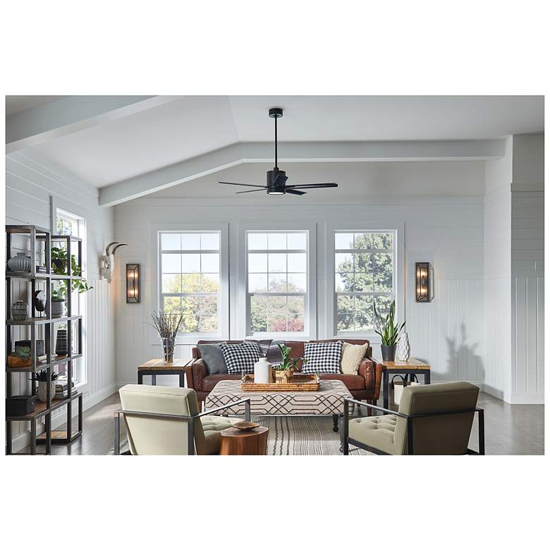 Image 7 52" Hinkley Vail Metallic Matte Bronze Smart LED Outdoor Ceiling Fan more views