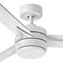 52" Hinkley Ventus Matte White LED Ceiling Fan with Remote