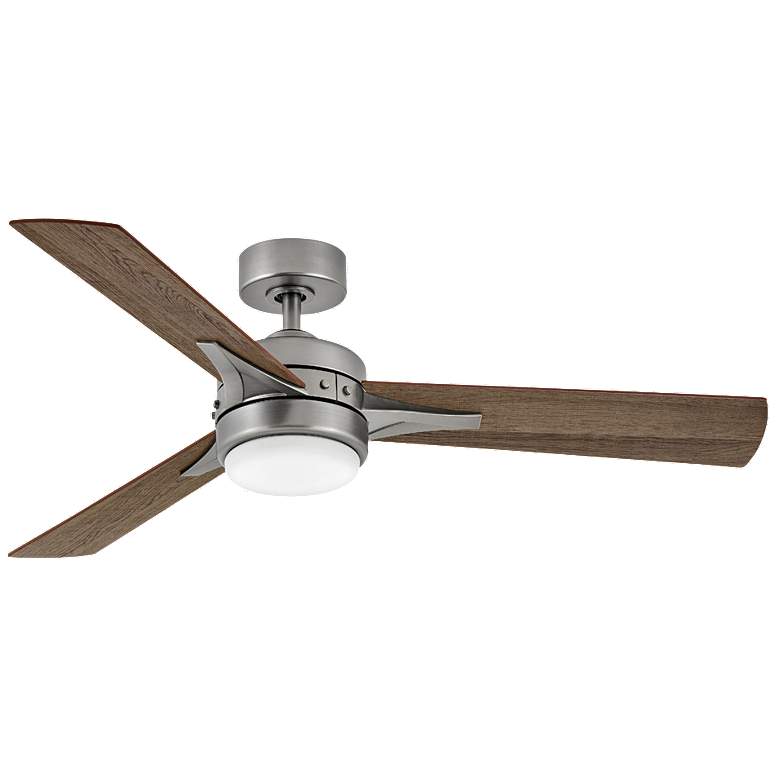 Image 1 52 inch Hinkley Ventus Pewter LED Ceiling Fan with Remote