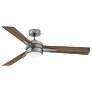 52" Hinkley Ventus Pewter LED Ceiling Fan with Remote