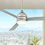 52" Hinkley Verge Brushed Nickel Wet Rated LED Ceiling Fan