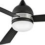 52" Hinkley Verge Matte Black Wet Rated LED Ceiling Fan