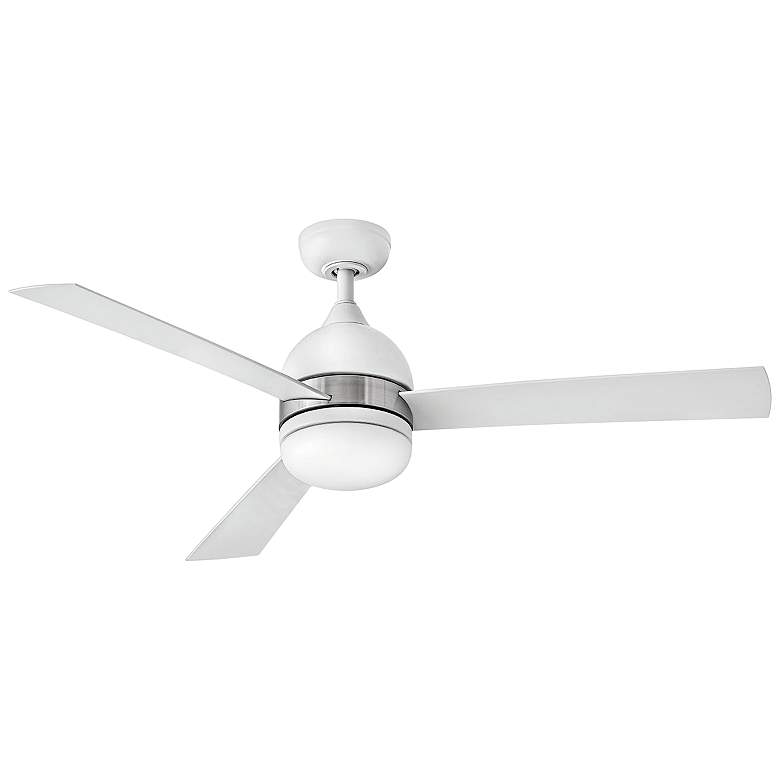 Image 2 52 inch Hinkley Verge Matte White Wet Rated LED Ceiling Fan