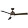 52" Hinkley Verge Metallic Matte Bronze Wet Rated LED Ceiling Fan