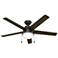 52" Hunter Anslee LED Bronze Ceiling Fan with Pull Chain
