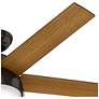 Thumbnail3 of 52" Hunter Anslee LED Bronze Ceiling Fan with Pull Chain more views