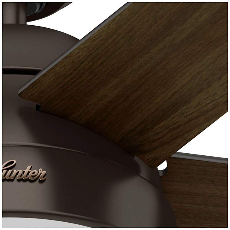 Image 7 52" Hunter Anslee LED Bronze Ceiling Fan with Pull Chain more views